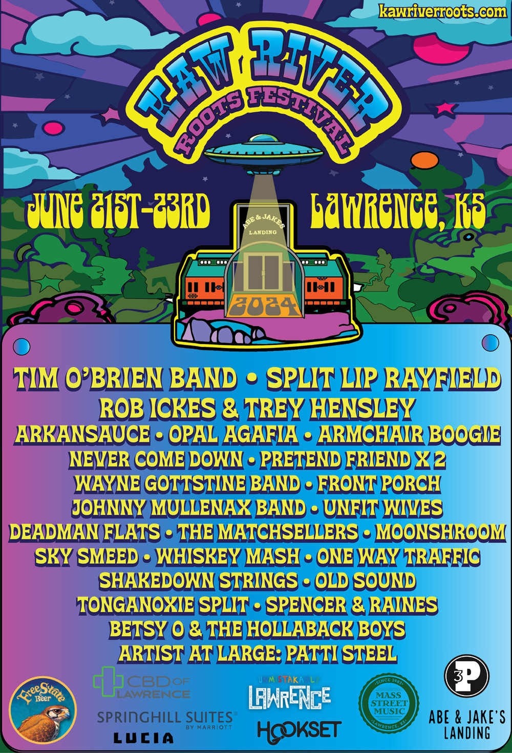 Kaw River Roots Festival ft. Tim O'Brien, Split Lip Rayfield & More