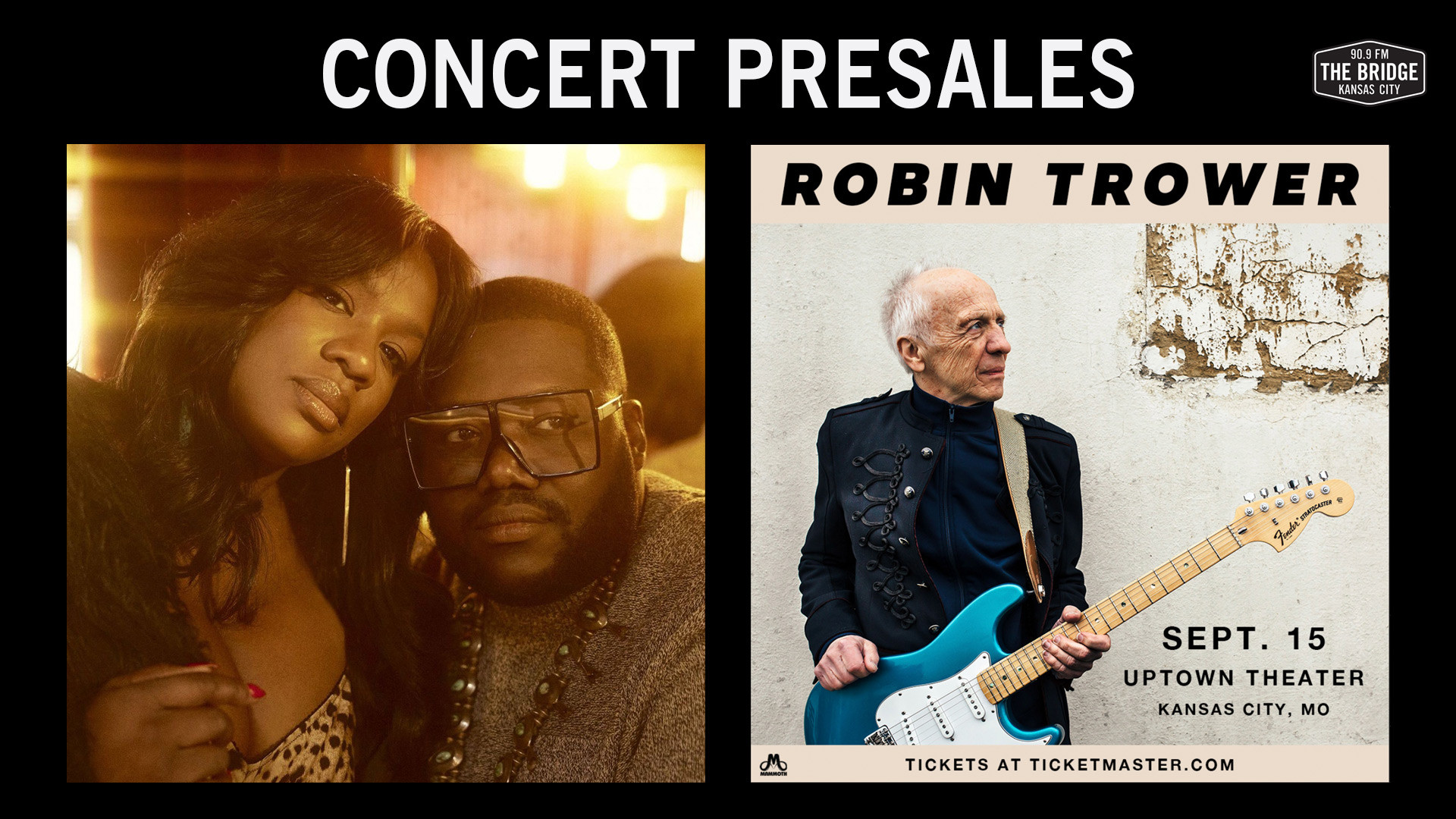 Concert presales this week the war treaty robin trower the record