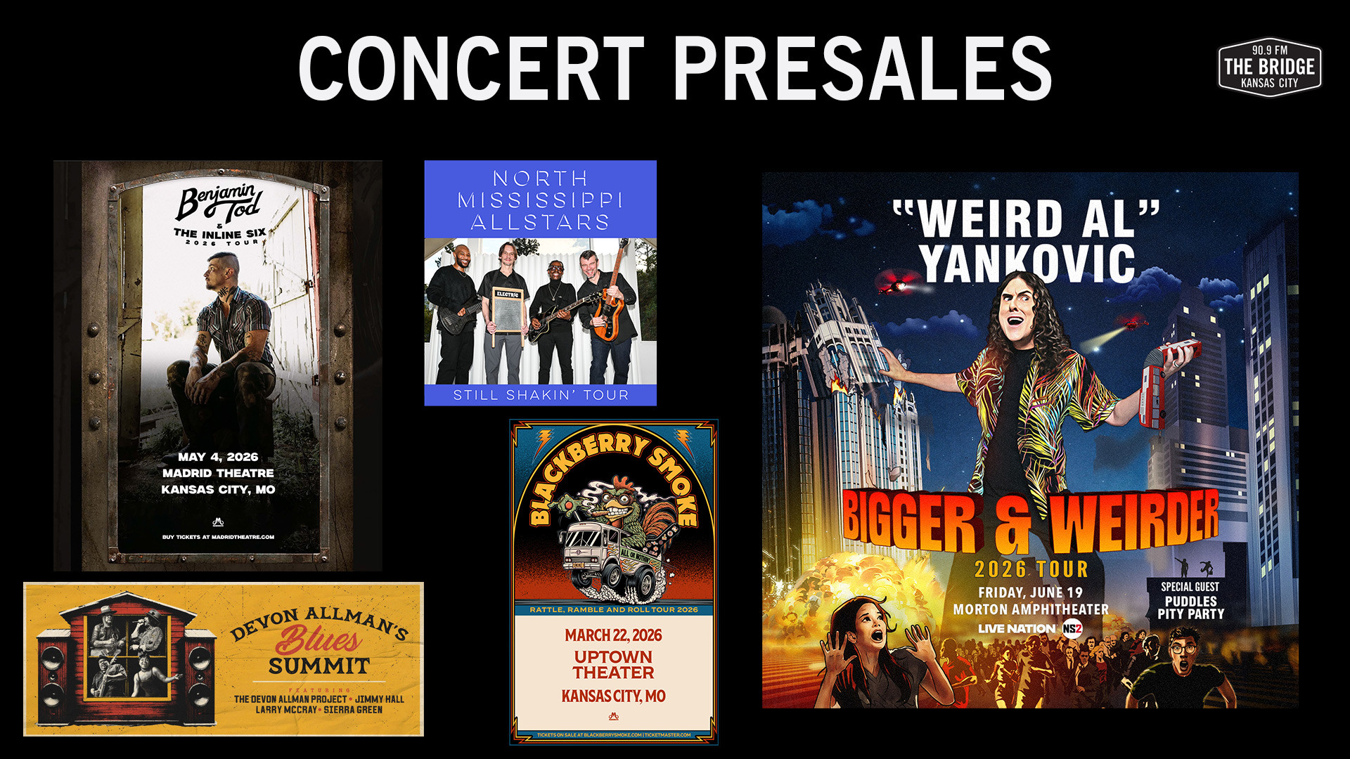 Concert Presales This Week: Weird Al, Devon Allman's Blue Summit