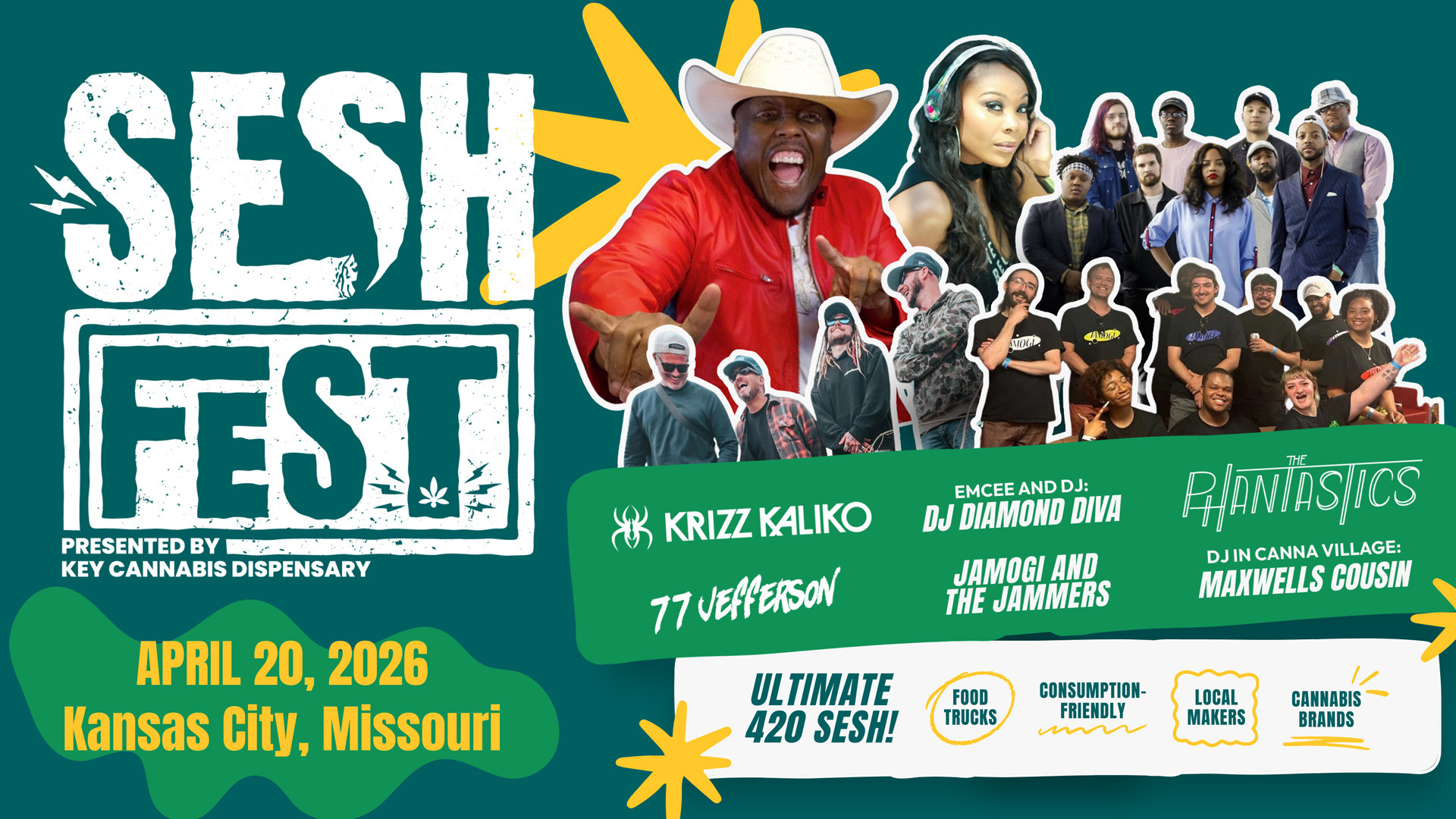Sesh Fest KC ft. Krizz Kaliko, The Phantastics, Jamogi & More